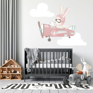 Naklejki "KRÓLIK W SAMOLOCIE"