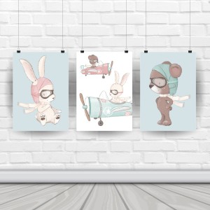 Plakaty "PODNIEBNI PRZYJACIELE"