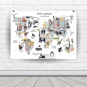 Plakat "ŚWIAT ZWIERZĄT"