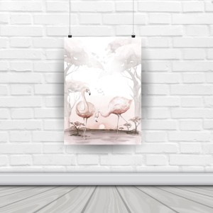 Plakat "DŻUNGLA I PRZYJACIELE–FLAMINGI 2"