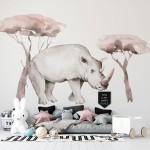 Naklejki "DŻUNGLA I PRZYJACIELE–NOSOROŻEC"