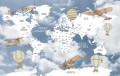 tapeta-mapa-swiat-retro-samoloty-balony-T158.jpg