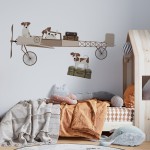 Naklejki "RETRO-SAMOLOT I PSY XL\XXL"