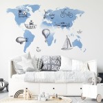 Naklejka "TRANSPORTOWA MAPA ŚWIATA 2 XL"