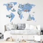 Naklejka "TRANSPORTOWA MAPA ŚWIATA XL"