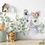 Naklejka "DZIKA AFRYKA–NOSOROŻEC"