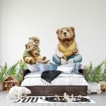 Naklejki "Miś i Wydra"