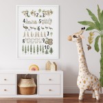 Plakat "Cyfry ze zwierzętami" 