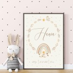 Plakat Metryczka "Tęcza"