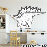 Naklejka "Dinozaur – stegozaur"