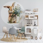 Naklejka "Królik w kółku 2"