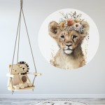 Naklejka "Lew w kółku"