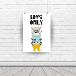 Plakat "BOYS ONLY"