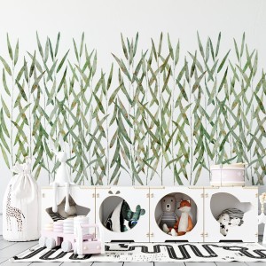 Naklejka "Jezioro Łabędzie – liście 2"