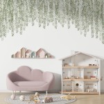 Naklejka "Jezioro Łabędzie – liście 3"