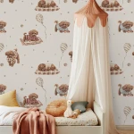 Tapeta "Happy Puppy" - Pieski Pudel Toy