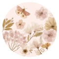 Naklejka-w-kształcie-Koła-nude-flowers.webp