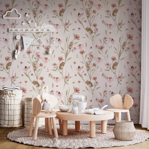 Tapeta "Fairy Field" w myszki wróżki i kwiaty