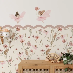 Naklejka Lamperia "Fairy Field" - w kwiaty, myszki i wróżki